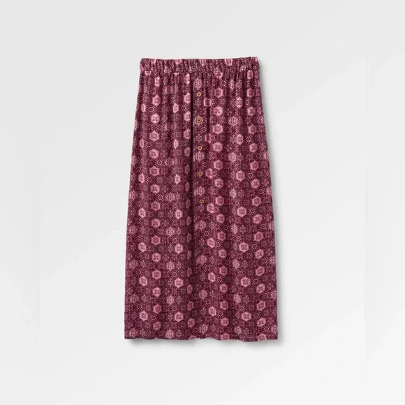 Passenger Hannah skirt in tile wine maxi skirt - Picture 3 of 12